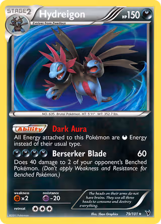 Hydreigon 79/101 Pokemon card