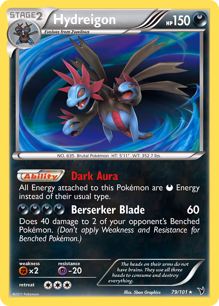 Hydreigon 79/101 Pokemon card