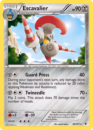Escavalier 80/101 Pokemon card