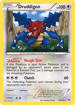 Druddigon 89/101 Pokemon card