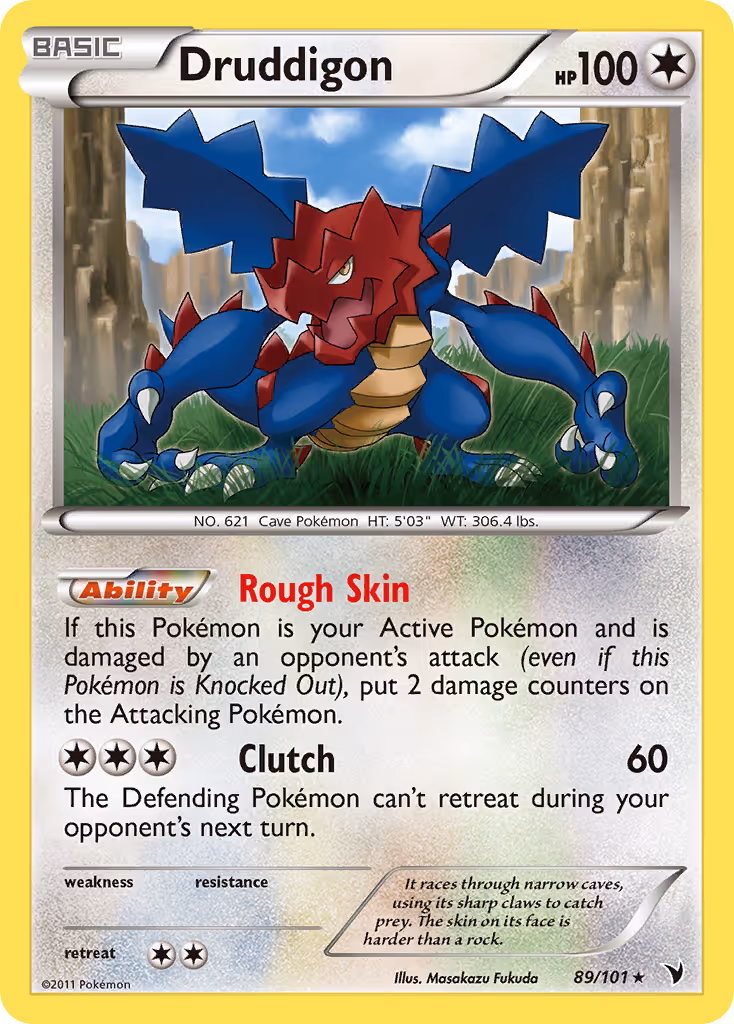 Druddigon 89/101 Pokemon card