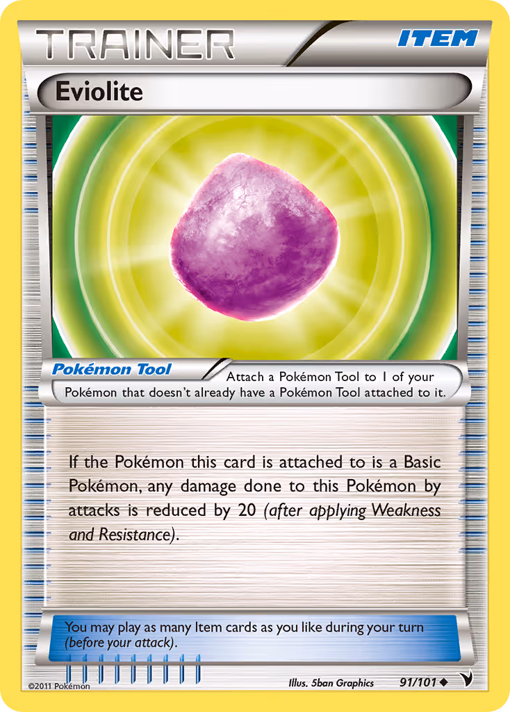 Eviolite 91/101 Pokemon card