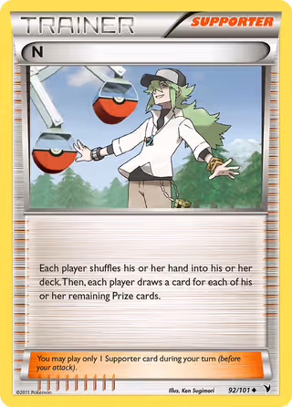 N 92/101 Pokemon card