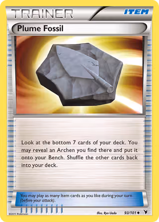 Plume Fossil 93/101 Pokemon card