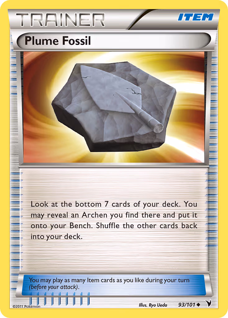 Plume Fossil 93/101 Pokemon card