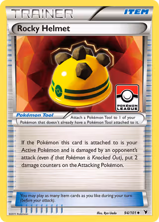 Rocky Helmet 94/101 Pokemon card
