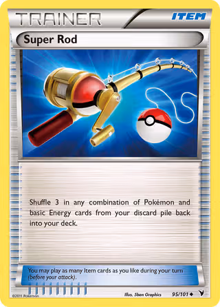 Super Rod 95/101 Pokemon card