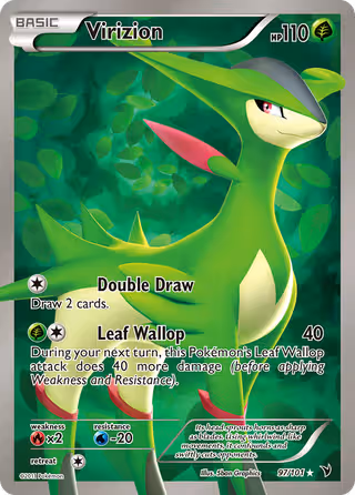 Virizion 97/101 Pokemon card