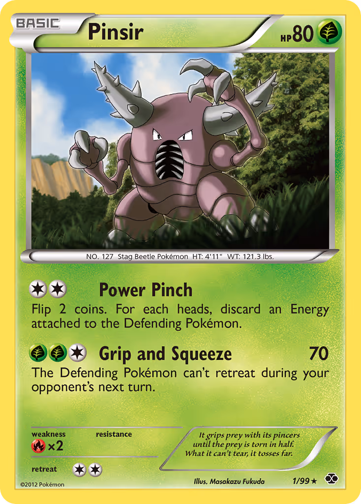 Pinsir 1/99 Pokemon card