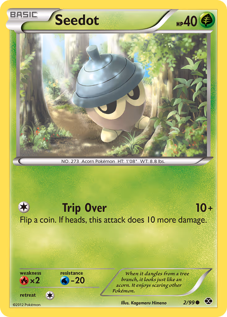 Seedot 2/99 Pokemon card
