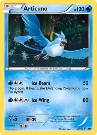 Articuno 27/99 Pokemon card