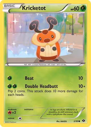 Kricketot 3/99 Pokemon card
