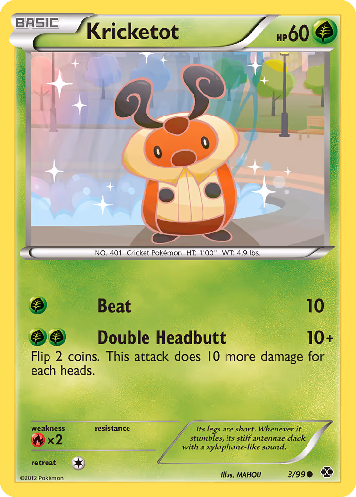 Kricketot 3/99 Pokemon card