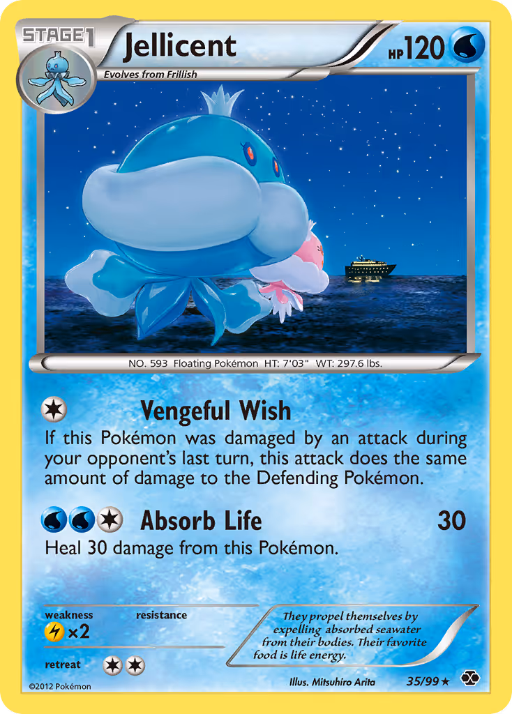 Jellicent 35/99 Pokemon card