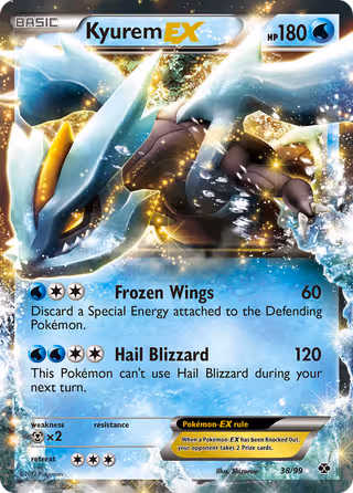 Kyurem-EX 38/99 Pokemon card