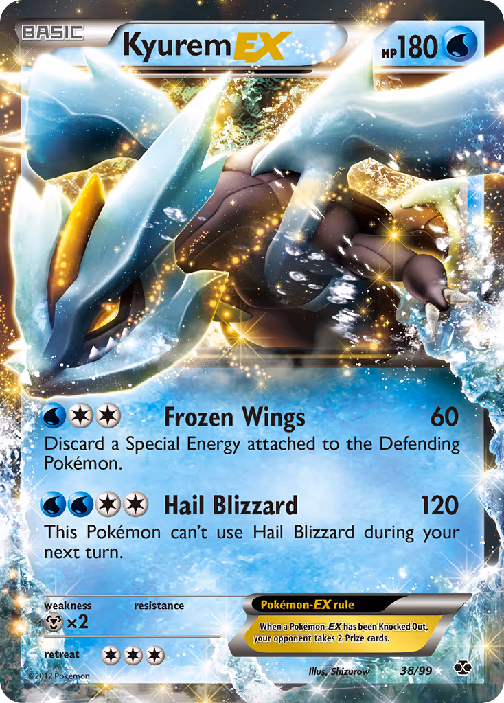 Kyurem-EX 38/99 Pokemon card