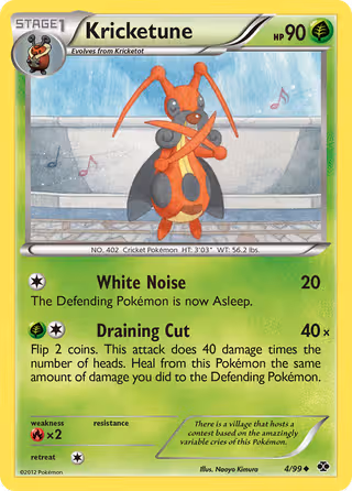 Kricketune 4/99 Pokemon card