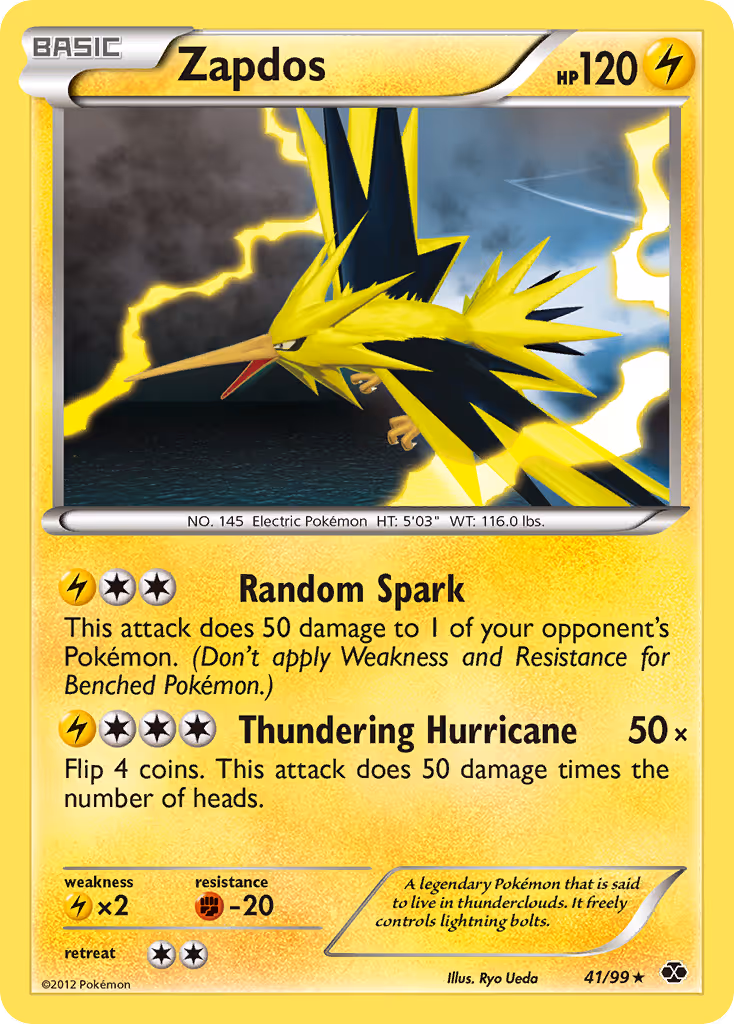 Zapdos 41/99 Pokemon card