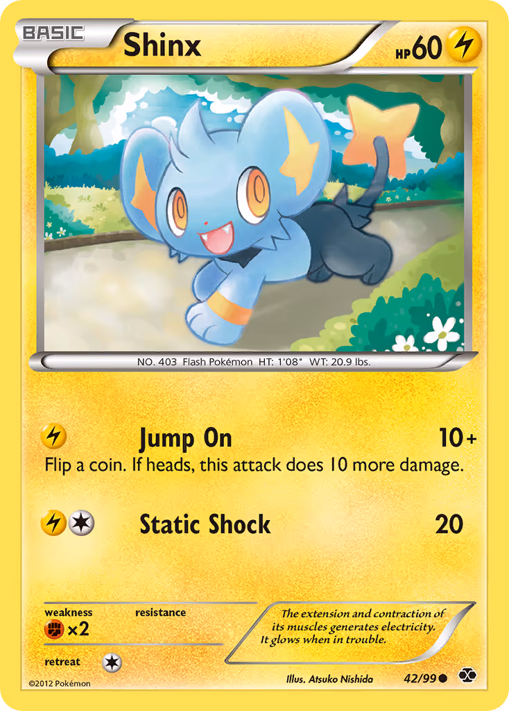 Shinx 42/99 Pokemon card