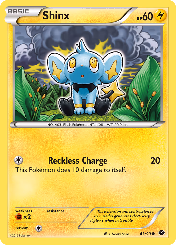 Shinx 43/99 Pokemon card