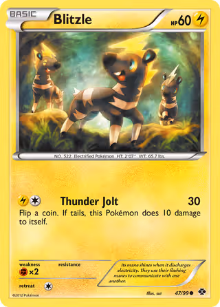 Blitzle 47/99 Pokemon card
