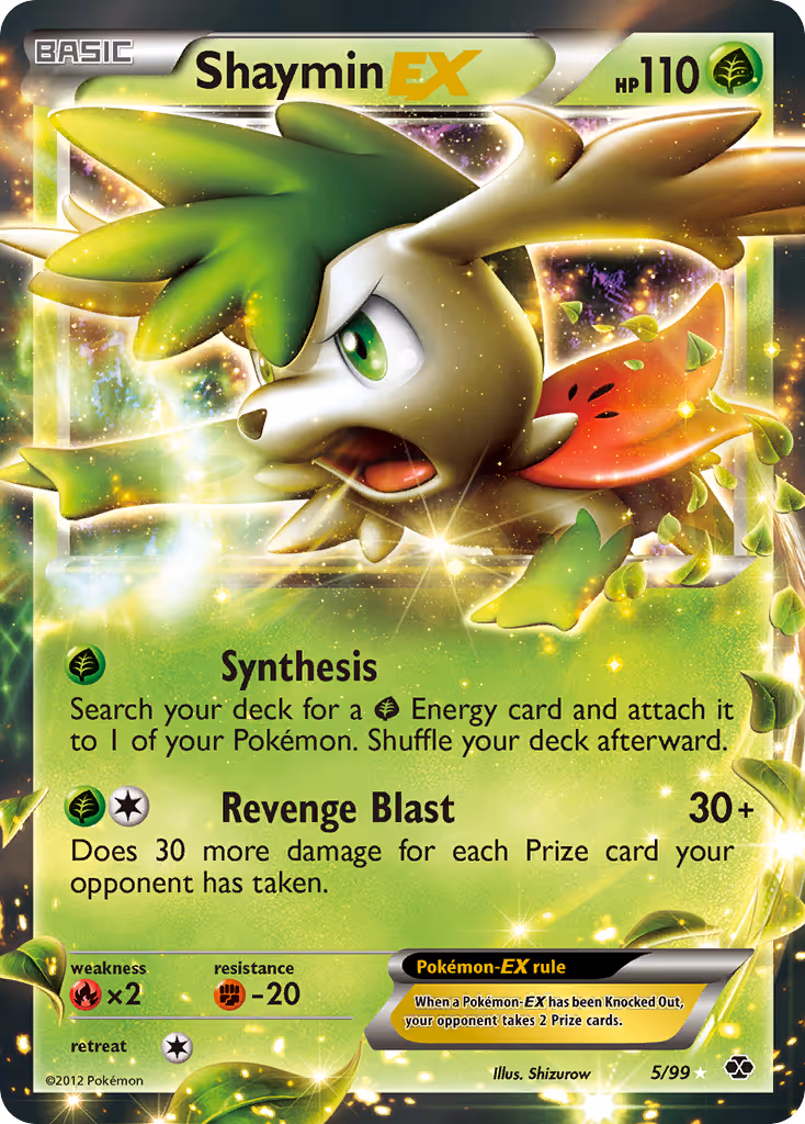 Shaymin-EX 5/99 Pokemon card