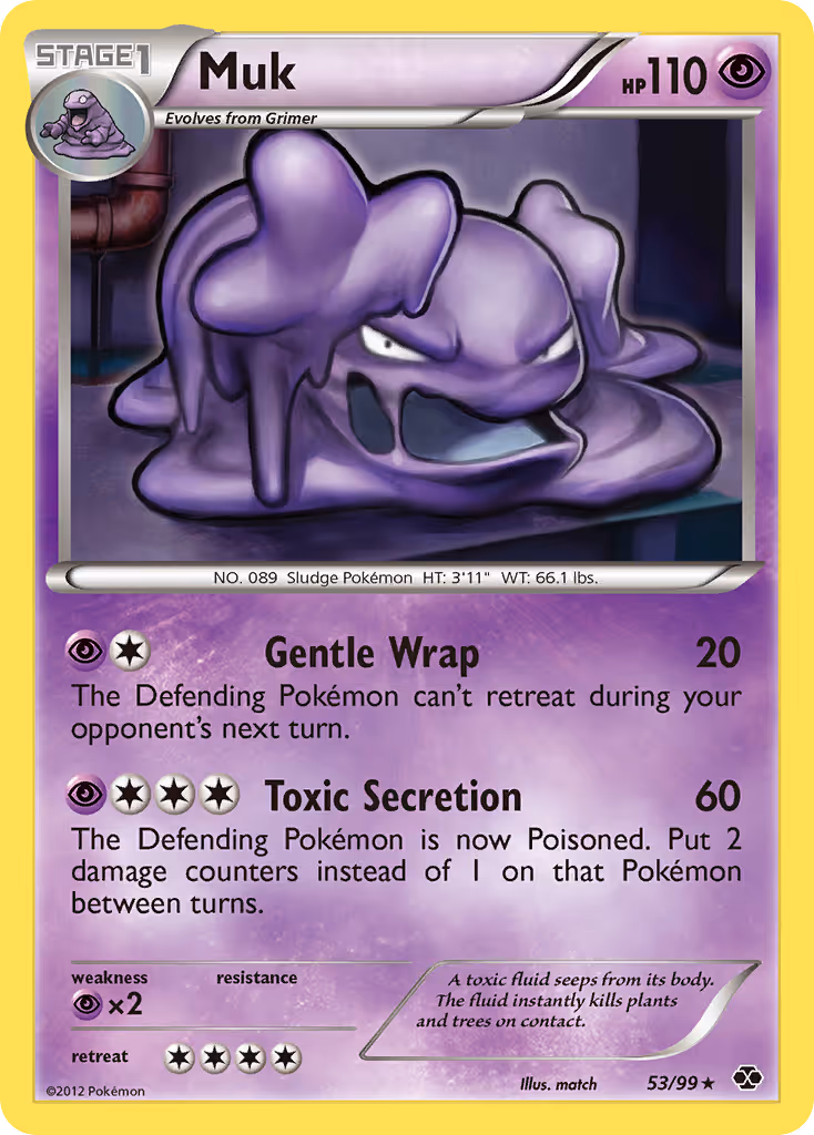 Muk 53/99 Pokemon card