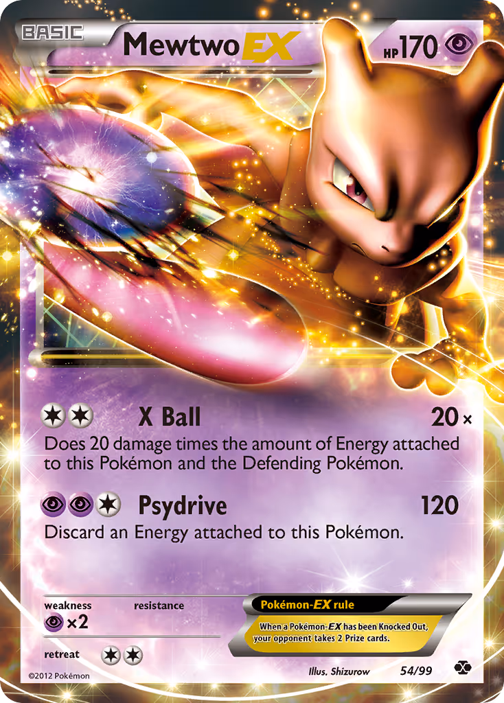 Mewtwo-EX 54/99 Pokemon card