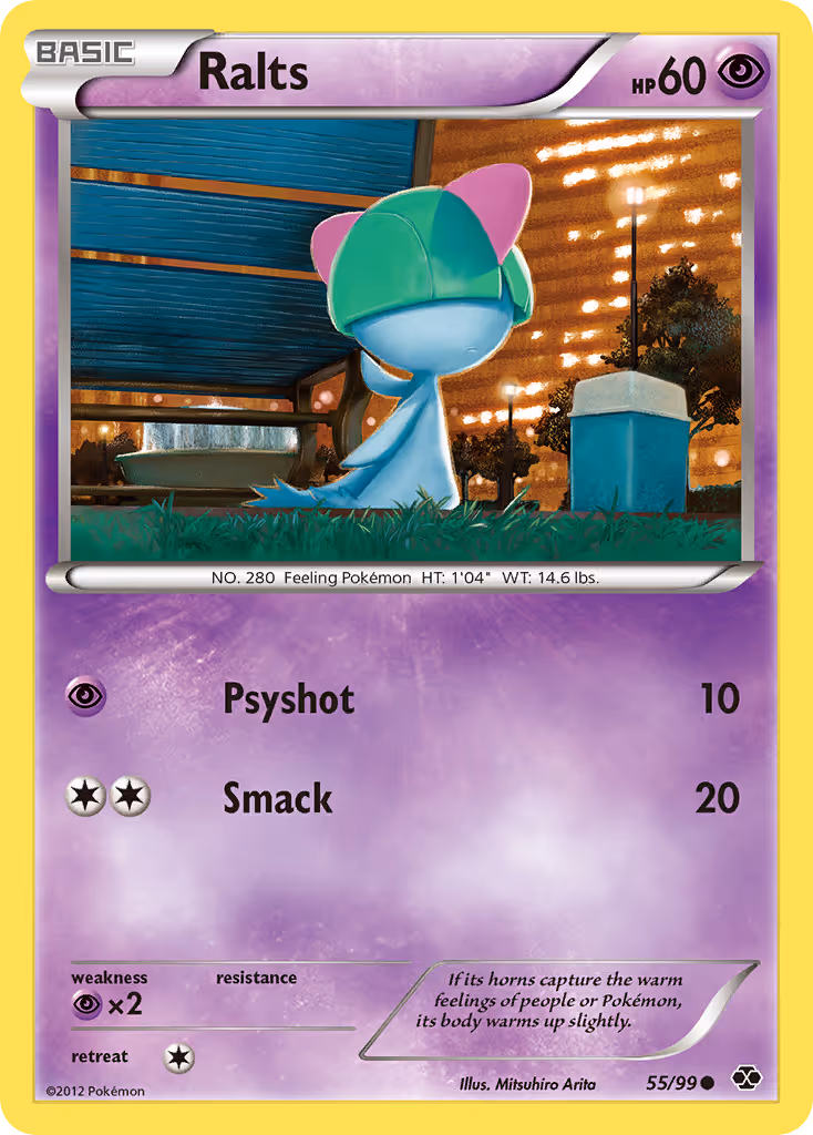 Ralts 55/99 Pokemon card
