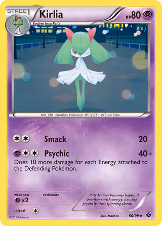 Kirlia 56/99 Pokemon card