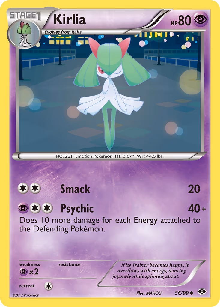 Kirlia 56/99 Pokemon card