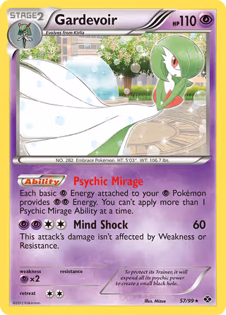 Gardevoir 57/99 Pokemon card