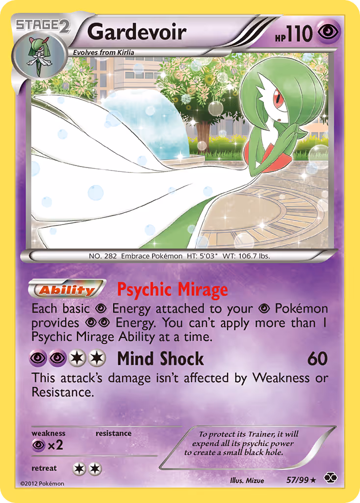 Gardevoir 57/99 Pokemon card