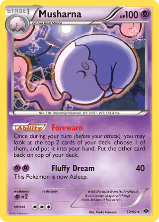 Musharna 59/99 Pokemon card