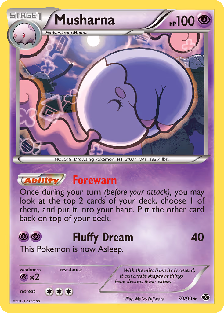 Musharna 59/99 Pokemon card