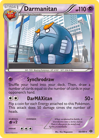 Darmanitan 60/99 Pokemon card