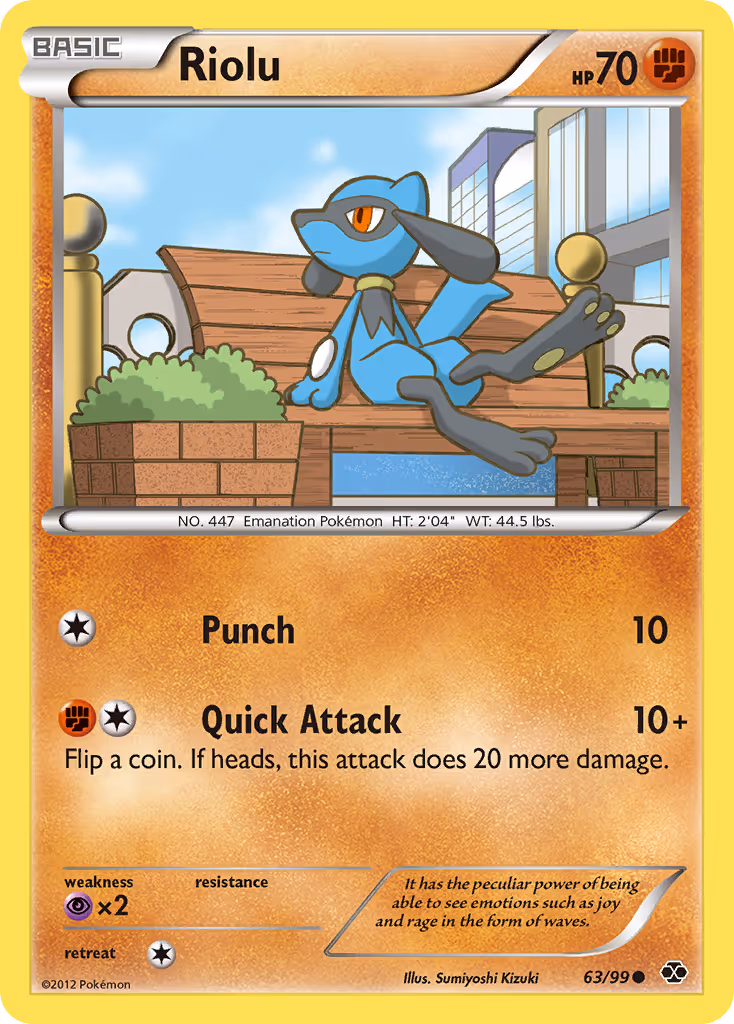 Riolu 63/99 Pokemon card