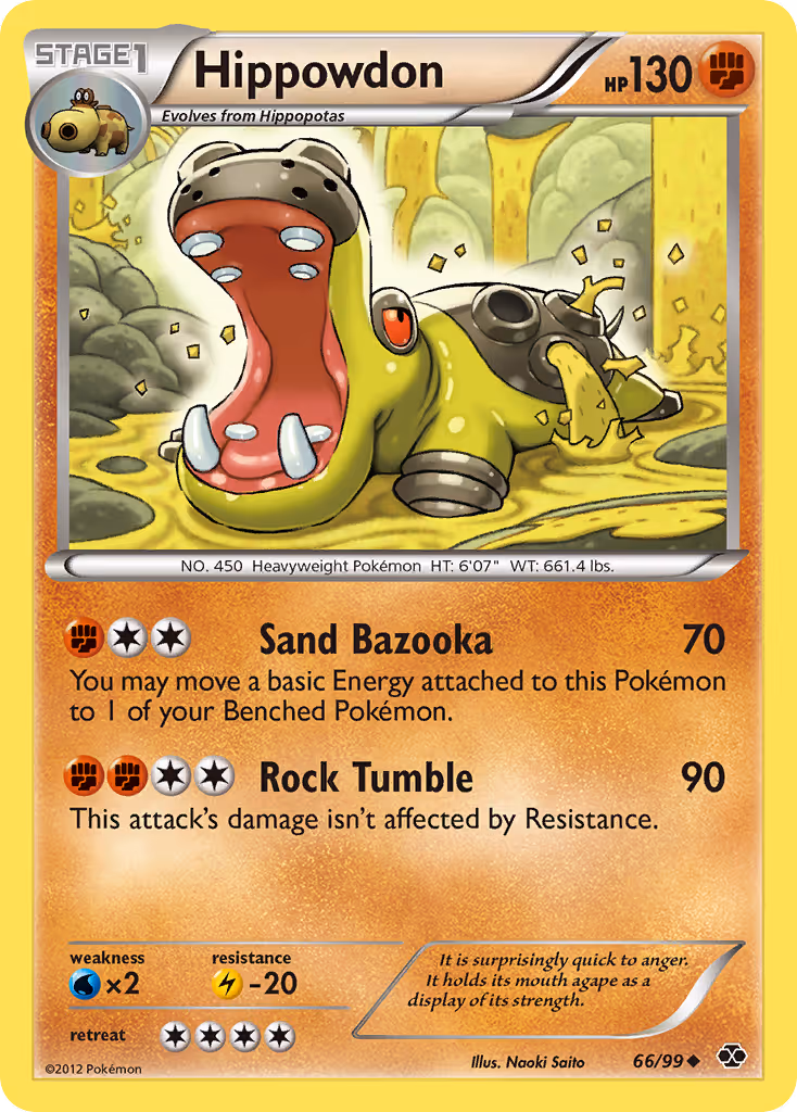 Hippowdon 66/99 Pokemon card