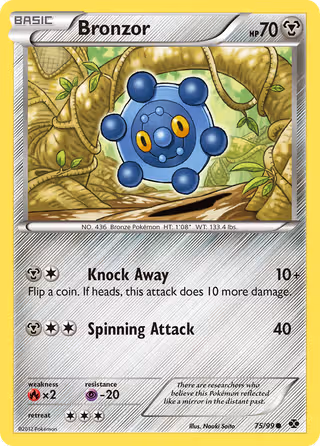 Bronzor 75/99 Pokemon card