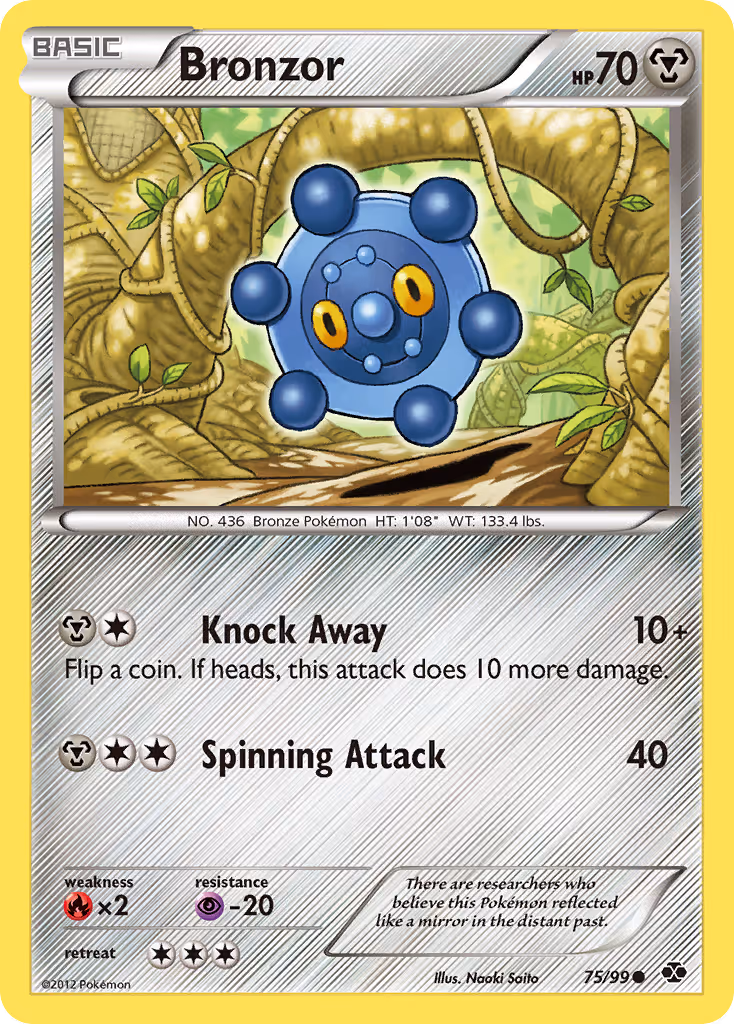 Bronzor 75/99 Pokemon card