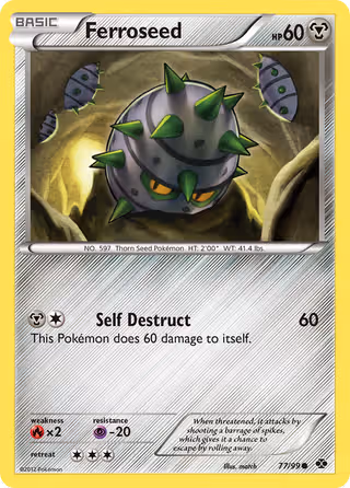 Ferroseed 77/99 Pokemon card