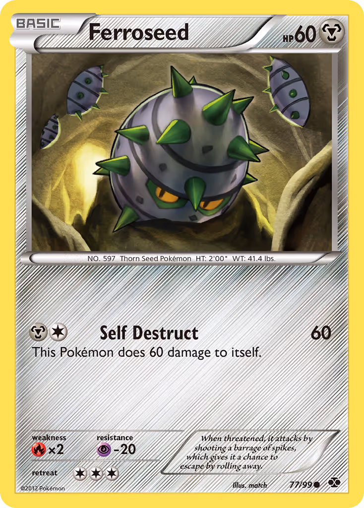 Ferroseed 77/99 Pokemon card