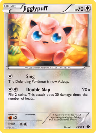 Jigglypuff 78/99 Pokemon card