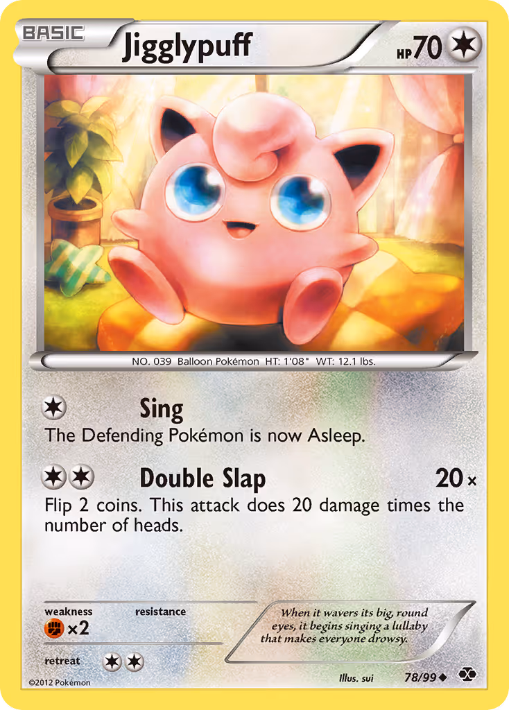 Jigglypuff 78/99 Pokemon card