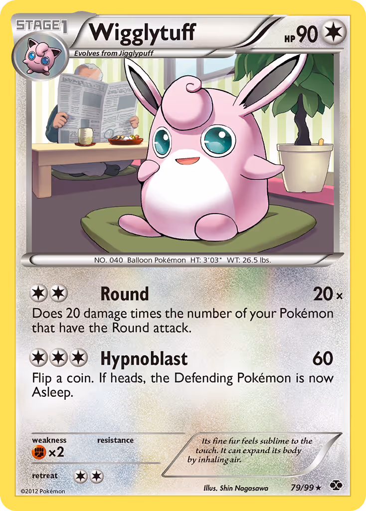 Wigglytuff 79/99 Pokemon card