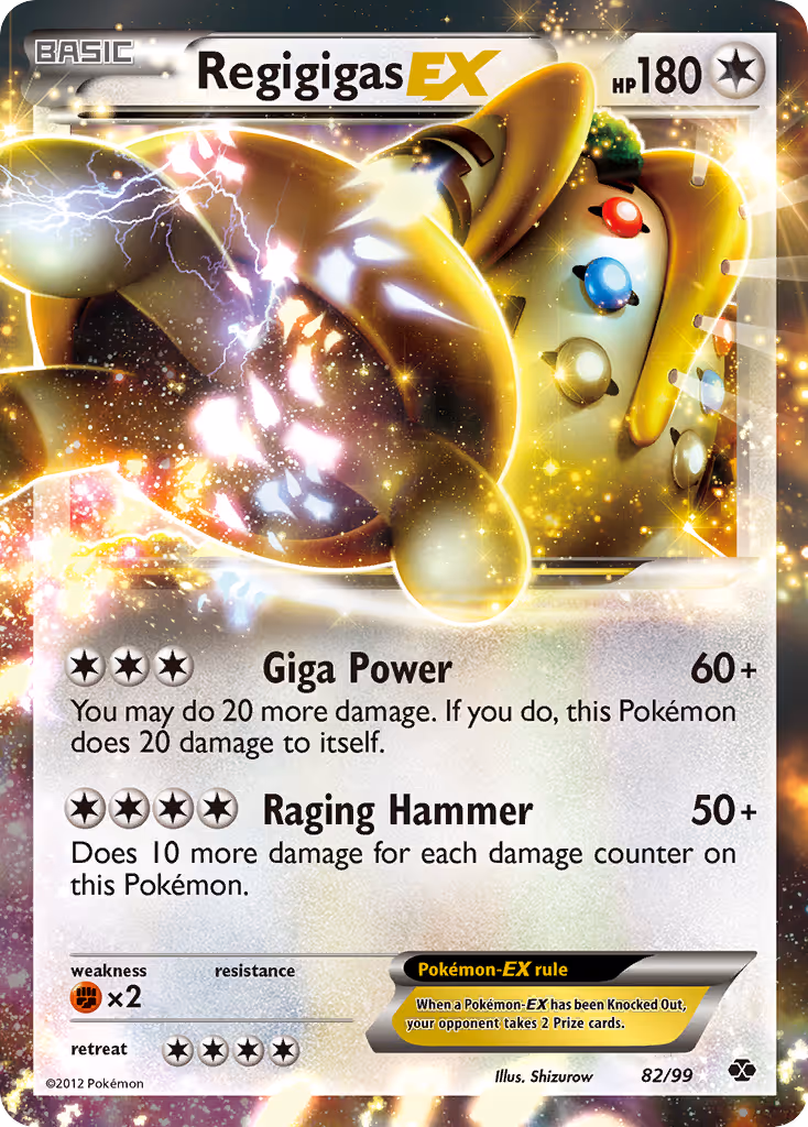 Regigigas-EX 82/99 Pokemon card