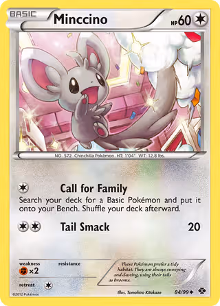 Minccino 84/99 Pokemon card