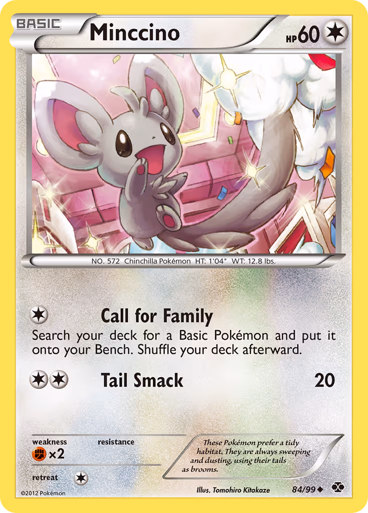 Minccino 84/99 Pokemon card