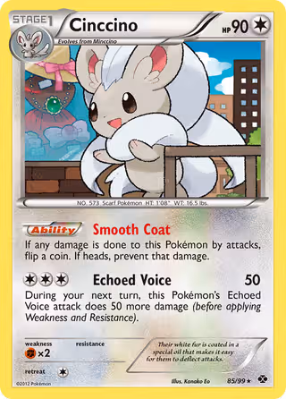 Cinccino 85/99 Pokemon card