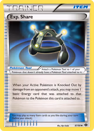 Exp. Share 87/99 Pokemon card